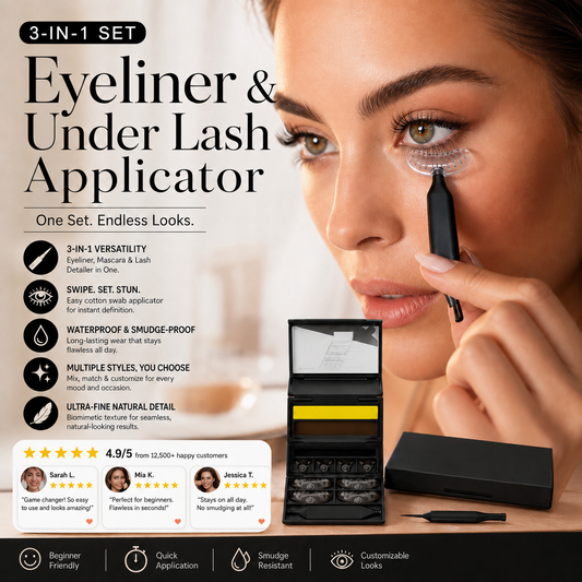 3-in-1 Eyeliner & Lower Lash Stamp Kit