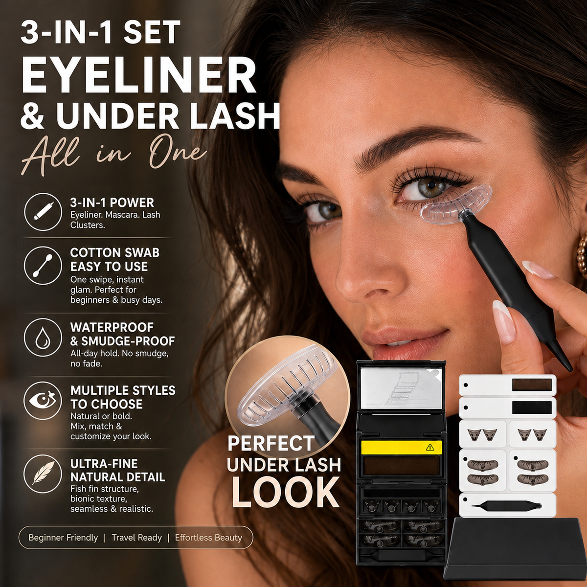 3-in-1 Eyeliner & Lower Lash Stamp Kit